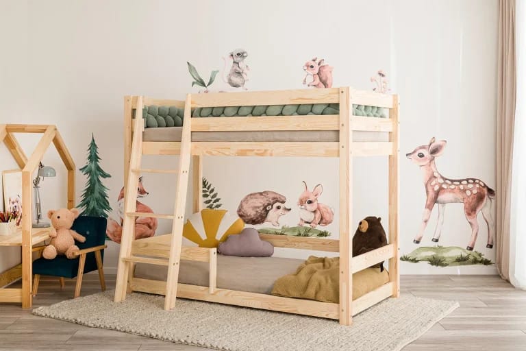 90x200 Bodenbett von TiCAA – Platzsparend & funktional