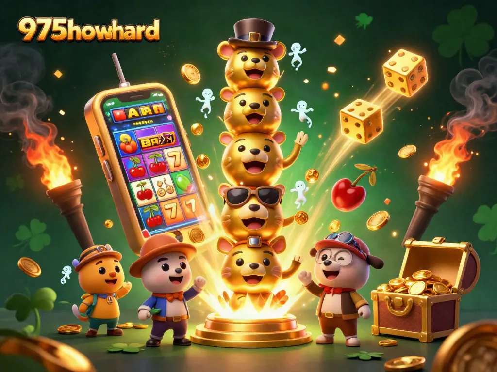 Experience the thrill of gambling with dynamic elements at 975howard featuring vibrant casino imagery.