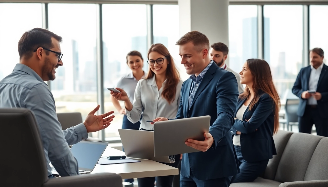 Headhunter Ingenieure beraten erfolgreich Ingenieure in einem modernen Büroraum.