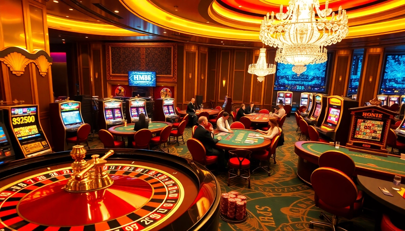 Experience thrilling gaming with HM88's vibrant casino atmosphere full of excitement.