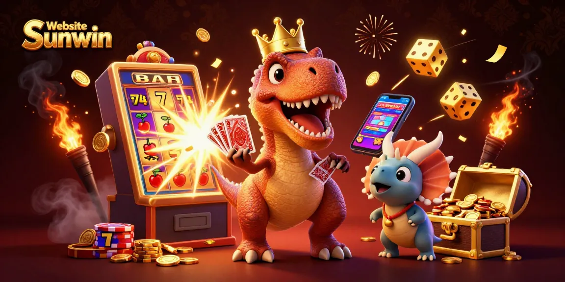 Experience the excitement of casino games at Website Sunwin with whimsical characters and vibrant visuals.