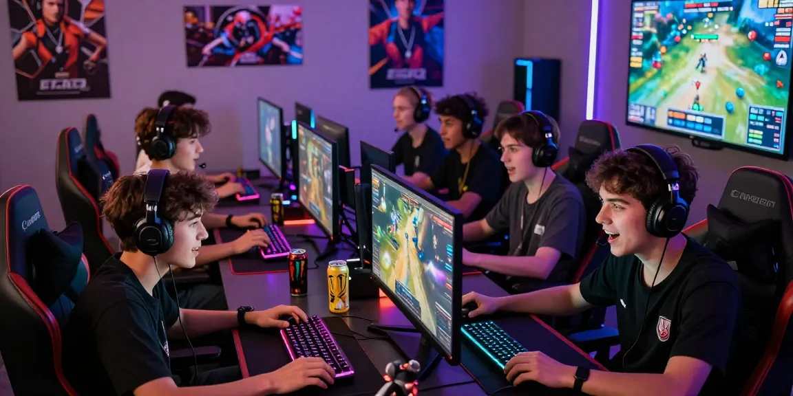 Gamers experiencing thrilling multiplayer action on FAFA828 gaming setups with vibrant graphics and RGB lighting.